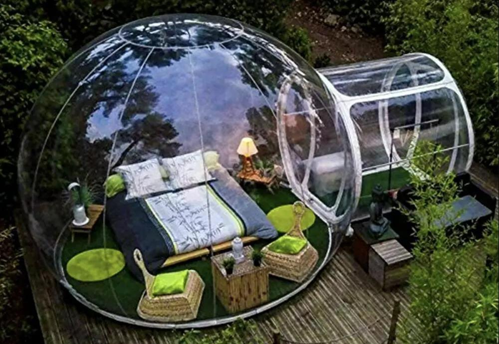 bubble tents glamping